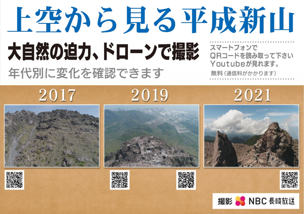 上空から見る平成新山