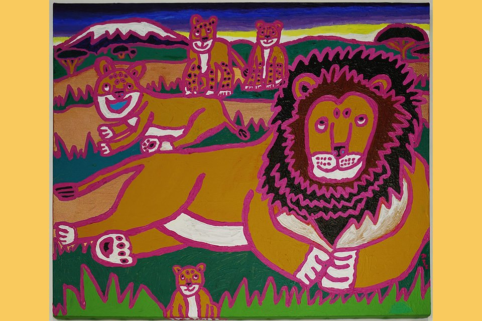 「ライオンの隠れ家」太田宏介 絵画展_01