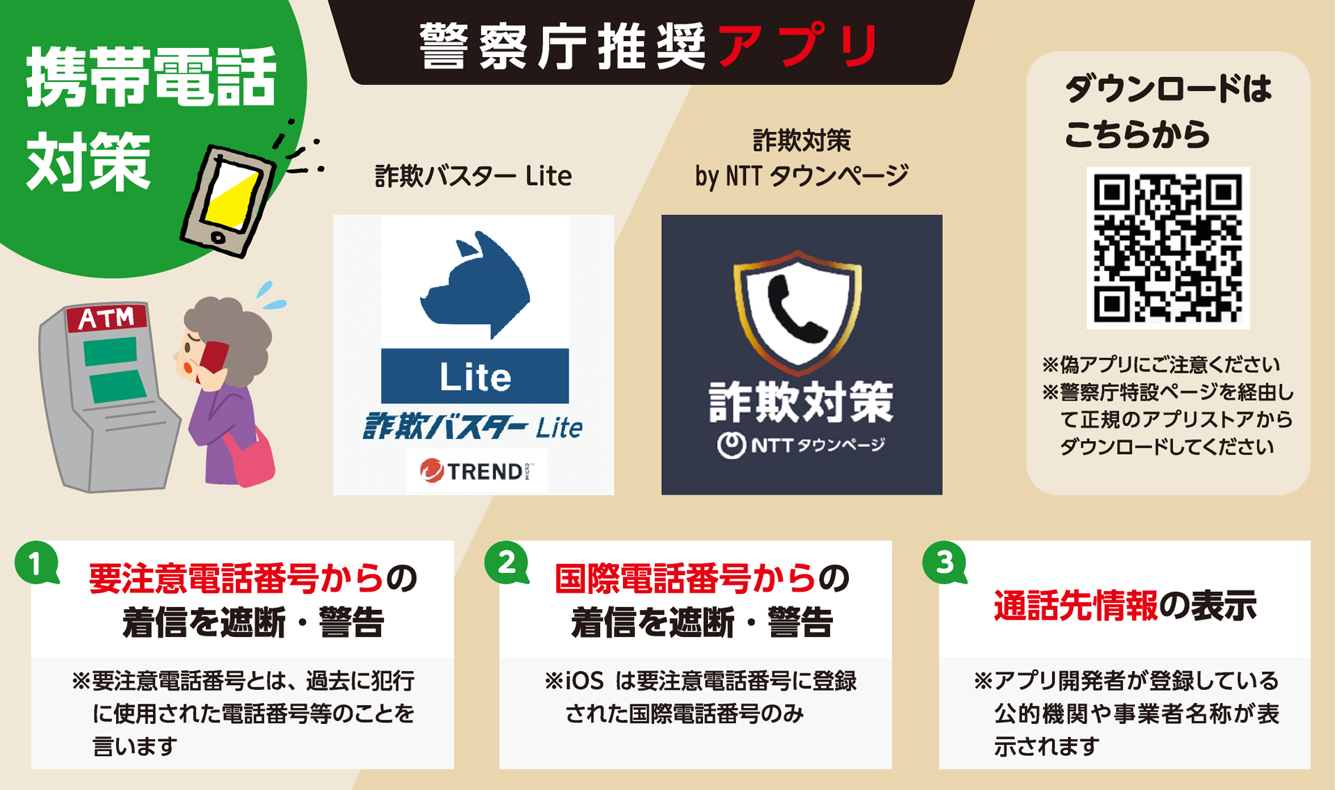 携帯電話対策